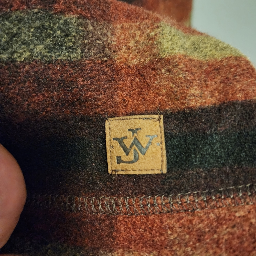 Vtg John Wayne Pullover Quarter Button Jacket Siz… - image 5